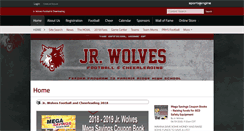 Desktop Screenshot of jrwolvesfootball.com